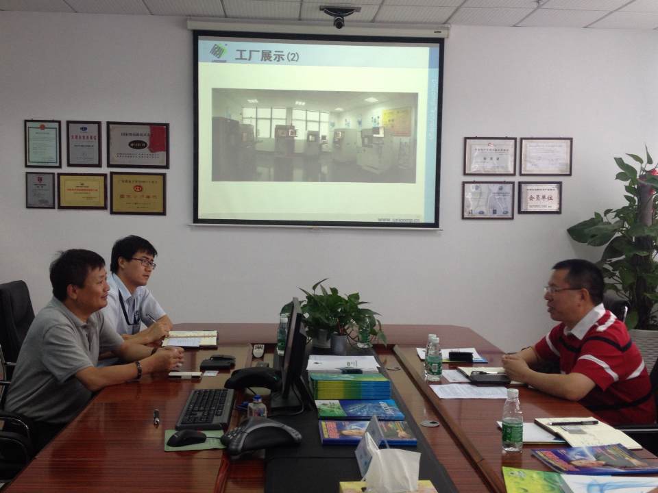 热烈欢迎LED产业联合会会长一行莅临米兰·(milan)科技